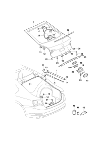3V5827705C-Weatherstrip, hatch