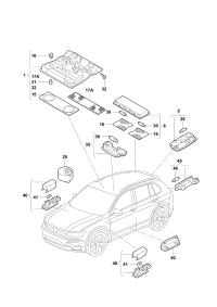 5ND947106-Lamp & map assy-incar