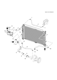 9048070-Hose, t/body heater port (incl. 7)