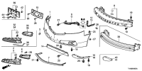 71115TK4H00-FASCIA FR BMPR