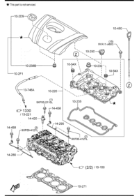 PE7W10210-COVER,CYLINDER HEAD