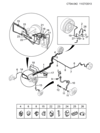 9048347-Tube and fuel return (incl 5 7) (joint is silver, JASO type)