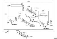 SU00301367-SUPPORT, RADIATOR, UPPER LH
