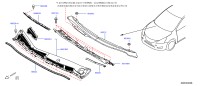 668203DN0A-CAP-COWL TOP GRILLE