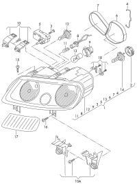 2K0941005D-Halogen double lamp