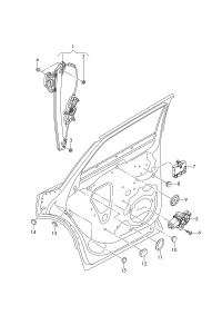 80A839461-WINDOW WINDER LH FRT/A6
