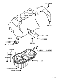 MN149374-OIL PAN ENGINE