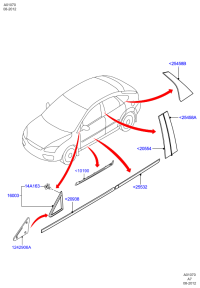 9V4114197AA-CLIP,HOSE