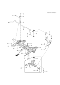 9021966-Bracket, front stabilizer