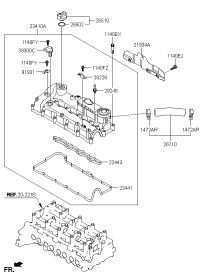 224102F002-COVER ASSY-ROCKER