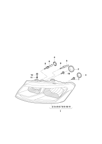 18D941015F-Halogen dual lamp