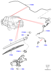 DKB500710-BLADE ASSY - WIPER LHD