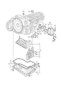 8W0927155B-Control unit, for 7th gear box: