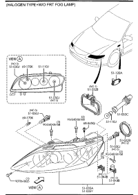 GRYA510K0-UNIT(R),HEAD LAMP