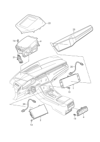 4N0919603L-Display unit-touareg