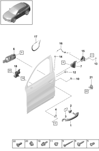 9Y0837205CG2X-Handle, outer deprecated part primed