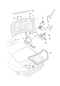 34D827301A-LOCK ASSY, BONNET
