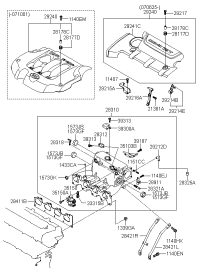 2921023600-BRACKET-ENGINE COVER RR EXH.AS