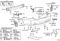 521590P902-COVER, REAR BUMPER