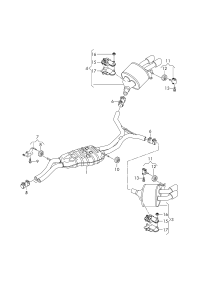 8W9253409P-Muffler ctr