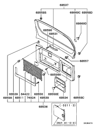 MR623337-TRIM,BACK DOOR WINDOW,LWR