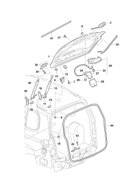 5TD827025L-Cover, rr. hatch