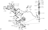 4100A219-Member, rear suspension