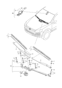 7P0955425B-WIPER BLADE SET-650/650-VW(7P5