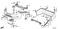 71101TB0H01ZZ-FACE,FR BUMPER