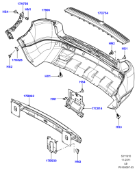 DQE500040-REINF ASSY-RAD CORE UPR