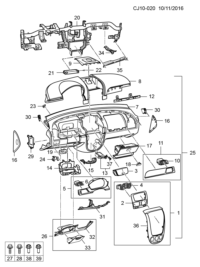 90871175-Finisher, instrument panel side (2nd design see 90922540) (20130901 front use)