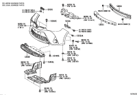525350D310-RETAINER, FR BUMPER