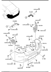 DGY150221D-BAR, REAR BUMPER