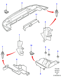 W707760S301-CLAMP, ROCKER PANEL