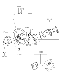 561900L000S7-LID-STEERING RH