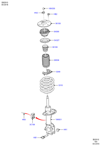 HG9C18K001BAB-Shock absorber assy-front lh