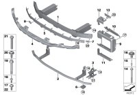 51117436846-Frame bumper upr fr