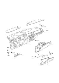 3VD857097-Glove box assy