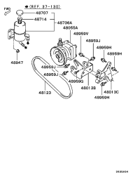 MB553485-BRACKETP/S OIL PUMP