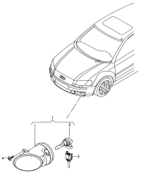 8E0941699E-Halogen fog lamp