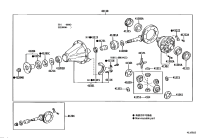 411103D550-CARRIER ASSY, DIFFERENTIAL, REAR