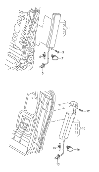 7P0880242D-Side air bag unit * *