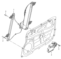 4E0837461B-WINDOW WINDER LH FRT/A6