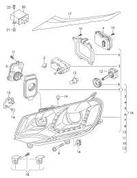 Repair kit, headlamp