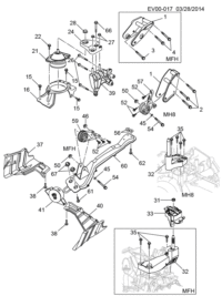 9071897-MOUNTING, ENGINE FRONT