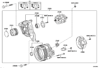 270600V150-ALTERNATOR, 12V 80A 4PK, TOYOTA