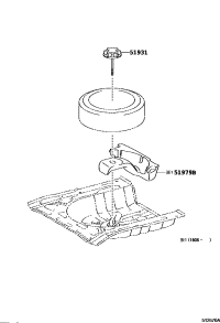 519790D080-CUSHION, SPARE WHEEL CARRIER PROTECTOR