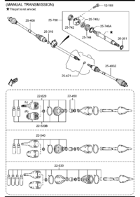 FG3522540-BOOT SET,INNER JOINT