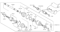 391001LB1D-SHAFT ASSY-FRON
