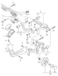 1K0505223K-CONTROL ARM REAR/FRT LH/A3/Q2